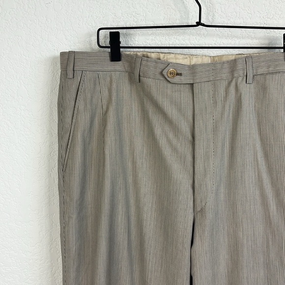 Brioni Striped Barneys New York Virgin Wool 2 Pc 2 Button Summer Suit - Picture 6 of 14